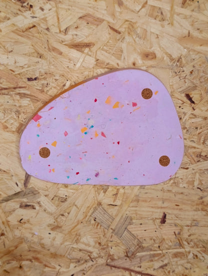 Gips-Tray "Bonbon Terrazzo" – Handgefertigtes Deko-Tablett (17cm)